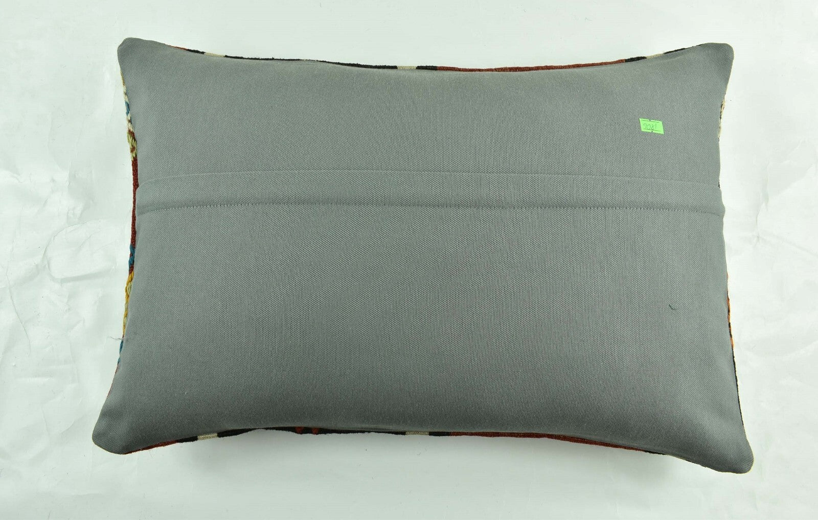 Kilim Pillow Cover 16x24 Tribal Vintage Turkish Carpet Lumbar Pillow Cover 3081