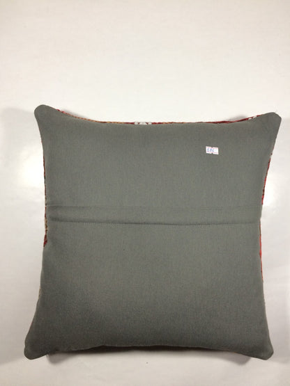 18"x18" Kilim Pillow Cover  Handmade Turkish Vintage Cushion Tribal Lumbar 686