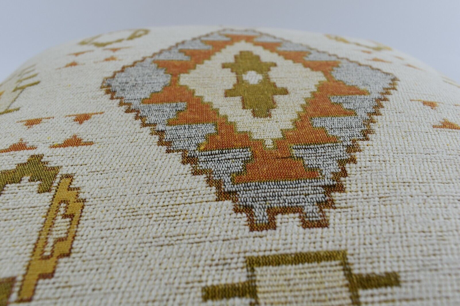 Turkish Woven Fabric Kilim Pattern Decorative Lumbar Pillow Cover Ethnic Tribal