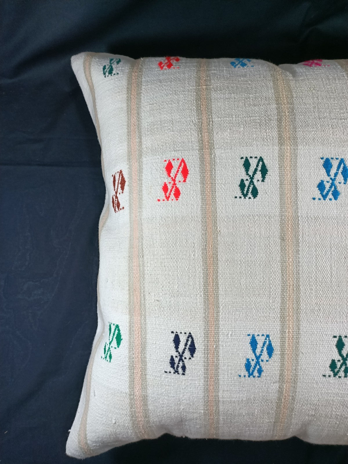 22x22 Kilim Pillow Cover Handmade Vintage Oushak Kilim Cushion Cover E135