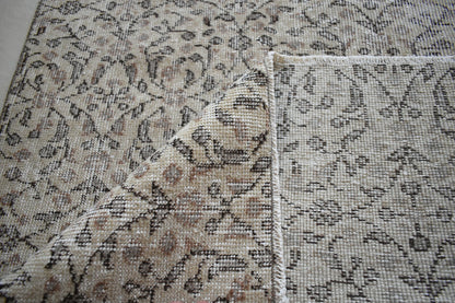 Faded Oushak Rug 5.8x3.8 ft Anatolian Rug Turkish Carpet Boho Floor Rug U06