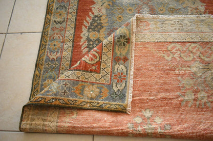 Oushak Runner 6x3 ft Handwoven Turkish Runner Vintage Runner Floor Rug R03