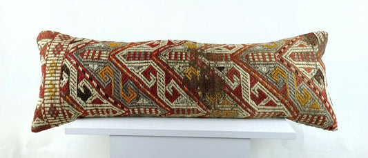 Kilim Pillow Cover 12x36 Home Decorative Handmade Ottoman Long Lumbar  A1527