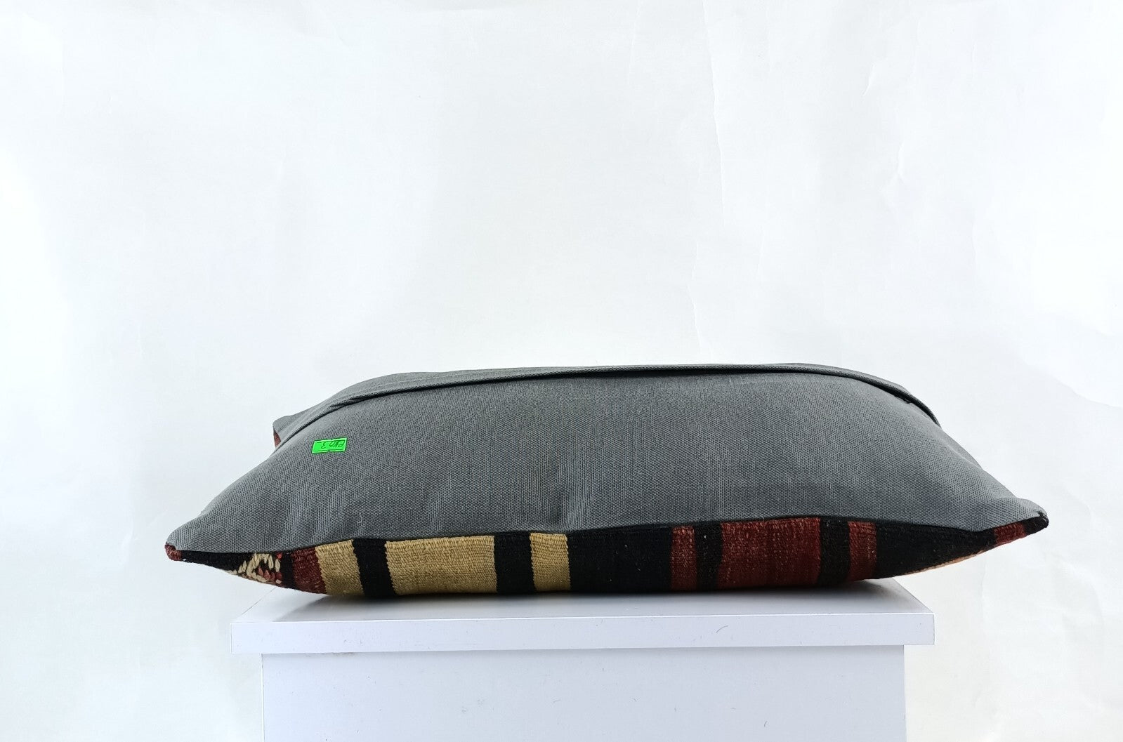 10x20 Kilim Lumbar Pillow Cover Vintage Ethnic Oushak Kilim Pillow Cover E1103