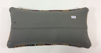 Turkish Cushion Cover 8"x16" Handmade Vintage Boho Ethnic Throw Pillow Case 1249