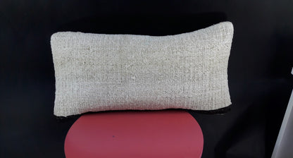 10x20 Kilim Lumbar Pillow Cover Vintage Ethnic Oushak Kilim Pillow Cover E1134