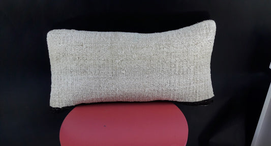 10x20 Kilim Lumbar Pillow Cover Vintage Ethnic Oushak Kilim Pillow Cover E1134