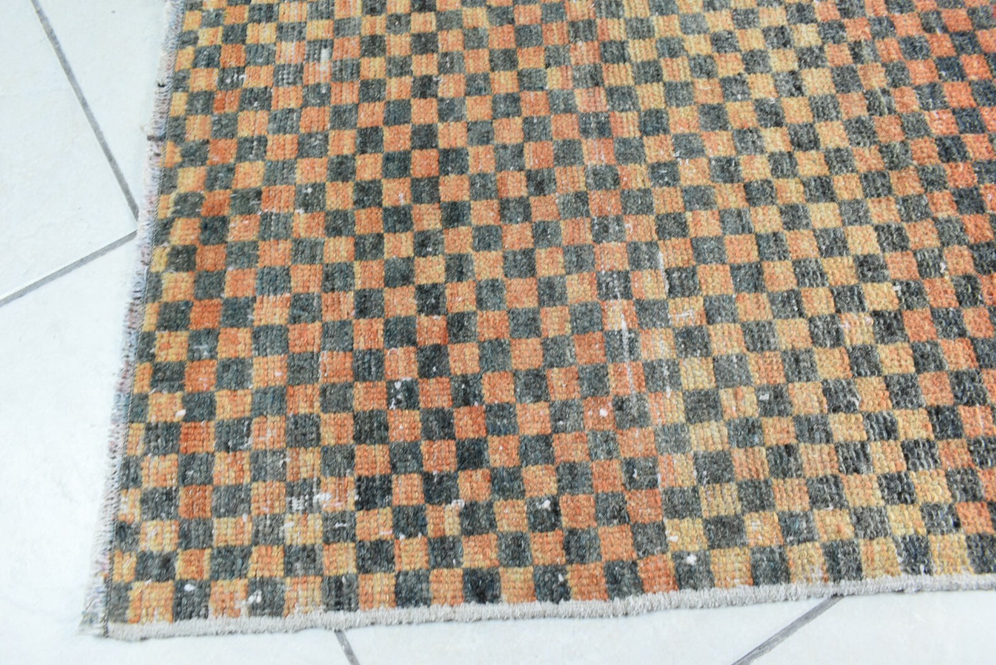 Turkish Runner 2.2x1.6 ft Runner Vintage Oushak Runner Small Faded Runner Y29