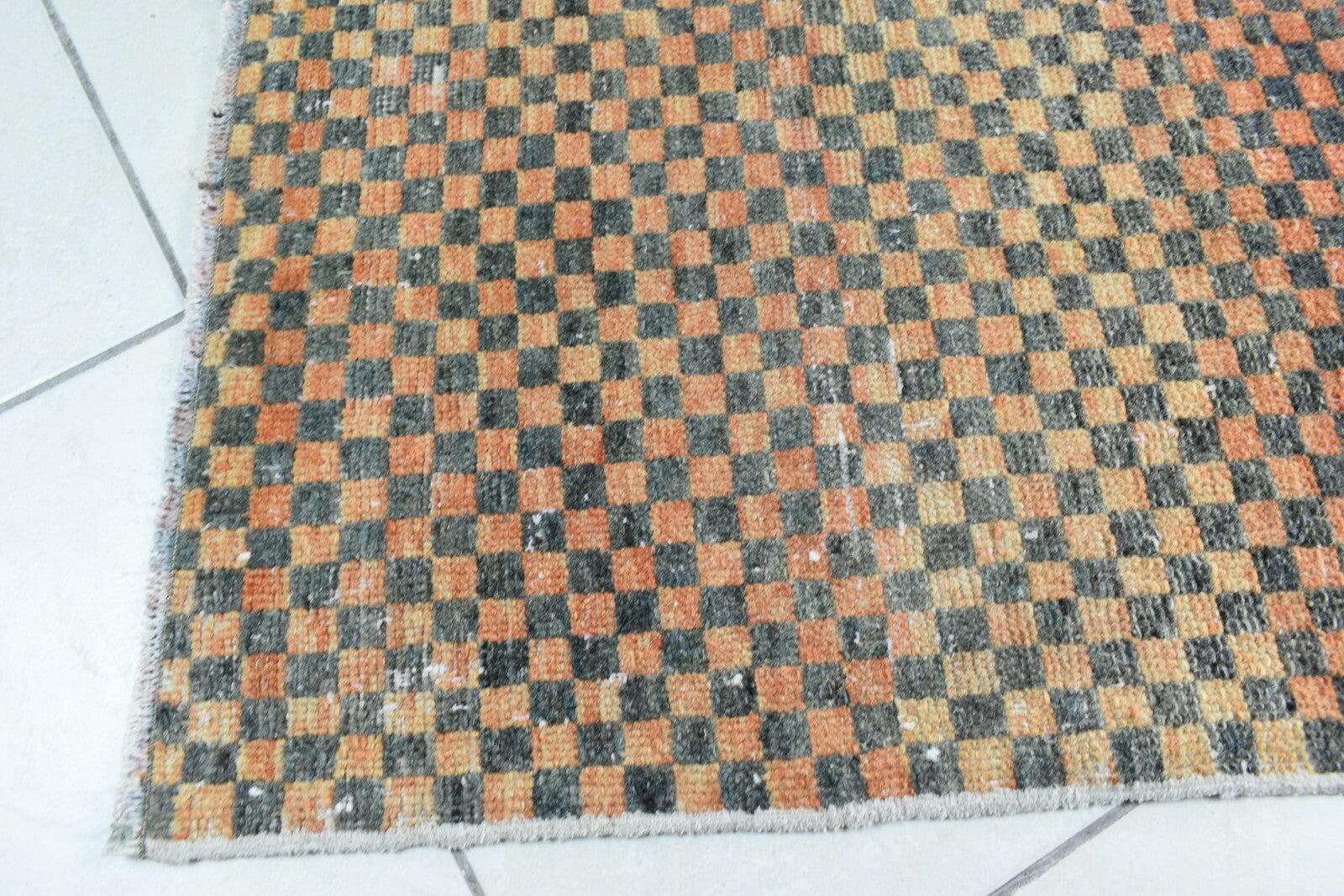 Turkish Runner 2.2x1.6 ft Runner Vintage Oushak Runner Small Faded Runner Y29