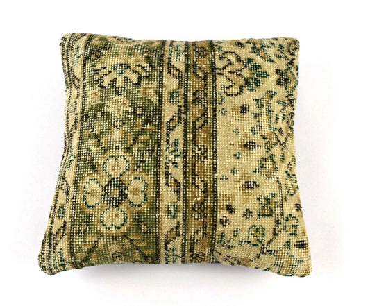 16x16 Oushak Rug Pillow Cover Decorative Handmade Vintage Cushion Cover A3130