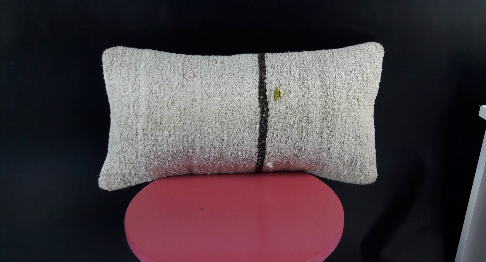 10x20 Kilim Lumbar Pillow Cover Vintage Ethnic Oushak Kilim Pillow Cover E1139