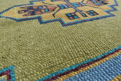 Turkish Runner 3.1x1.6 ft Runner Vintage Oushak Runner Small Faded Runner Y30