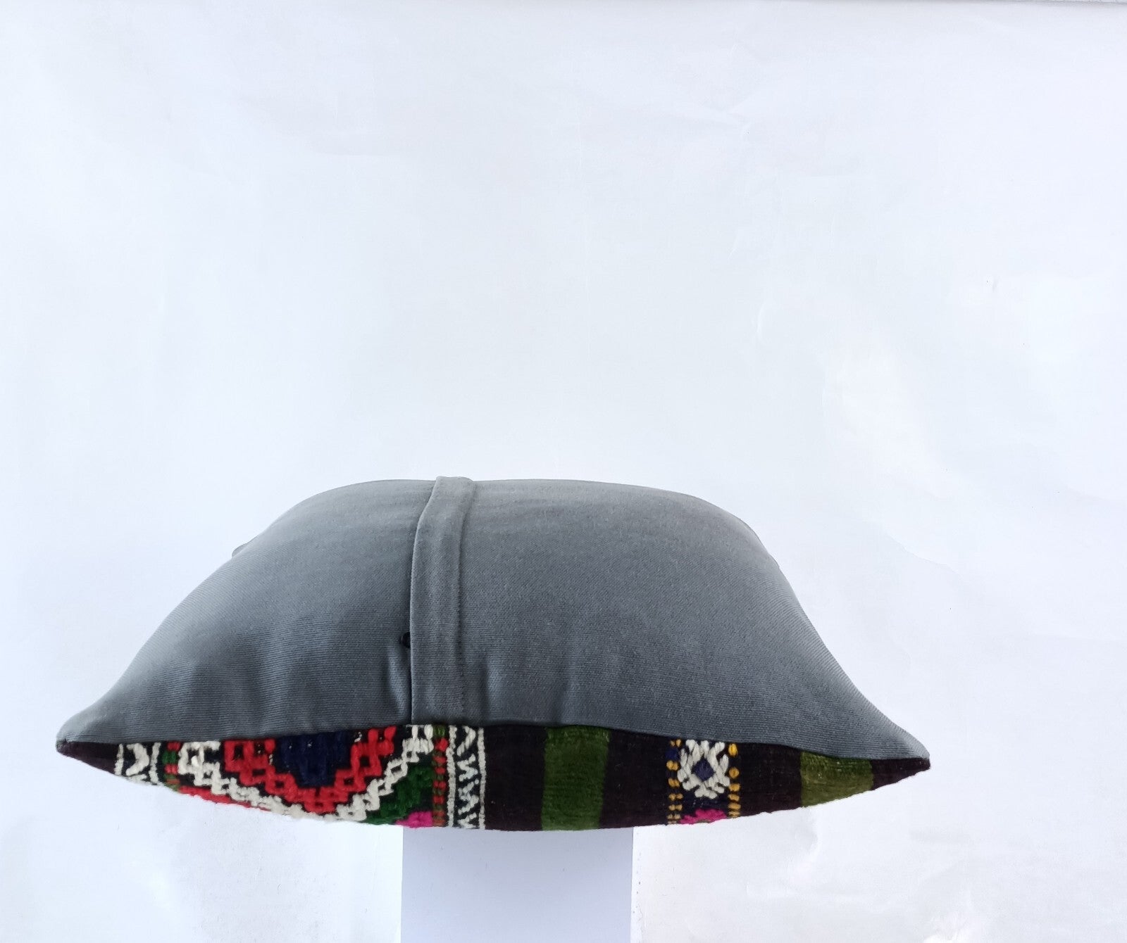 18"x18" Kilim Pillow Cover  Handmade Turkish Vintage Cushion Tribal Lumbar 1838