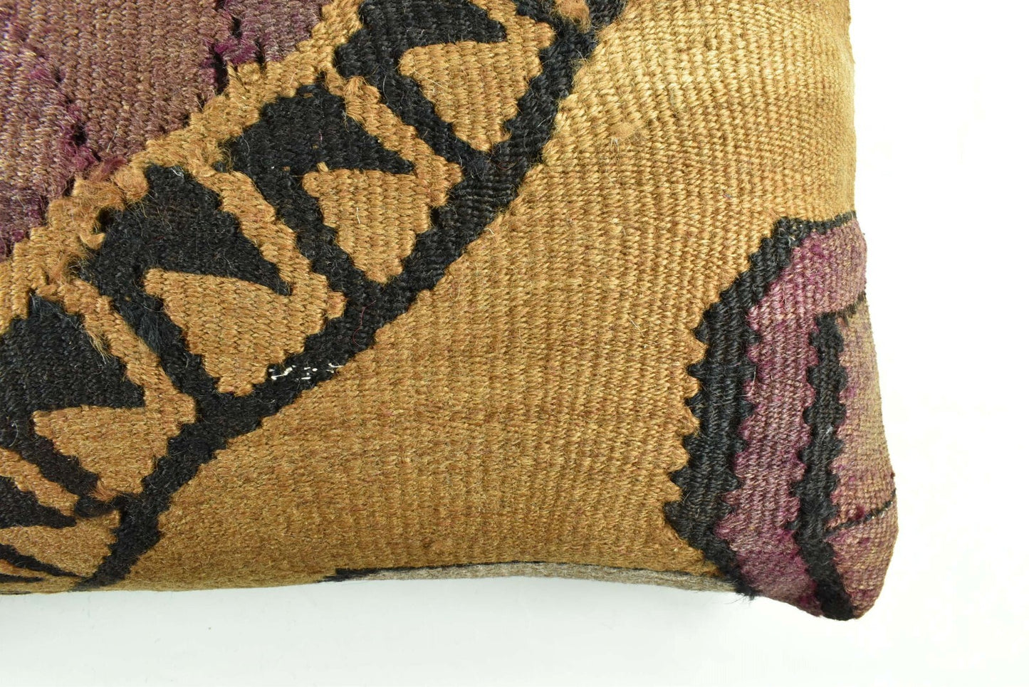 Kilim Pillow Cover 16x24 Tribal Vintage Turkish Carpet Lumbar Pillow Cover 3094