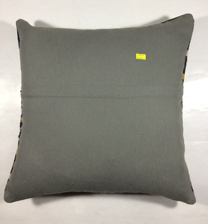 18"x18" Kilim Pillow Cover  Handmade Turkish Vintage Cushion Tribal Lumbar 198