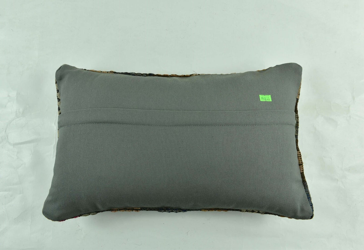 Kilim Pillow Cover 12x20 Turkish Handmade Vintage Couch Lumbar Cushion  A1833