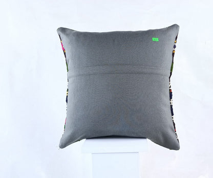 18"x18" Kilim Pillow Cover  Handmade Turkish Vintage Cushion Tribal Lumbar 1835