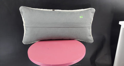 10x20 Kilim Lumbar Pillow Cover Vintage Ethnic Oushak Kilim Pillow Cover E1139