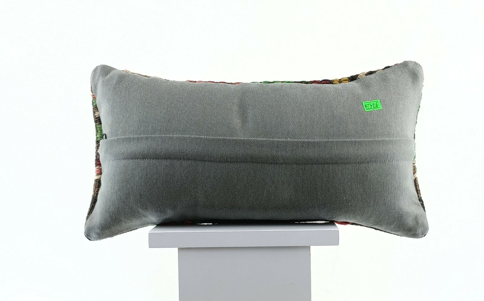 Kilim Pillow Cover 8x16 in Handmade Turkish Traditional Ottoman Boho Lumbar E726