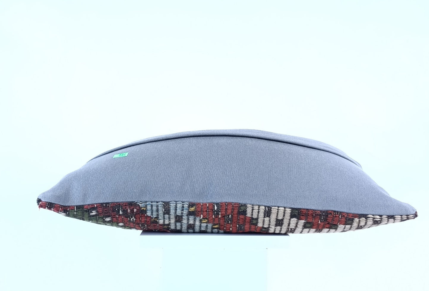 Kilim Pillow Cover 12x20 Handmade Turkish Rug Boho Ethnic Lumbar Cushion 1911