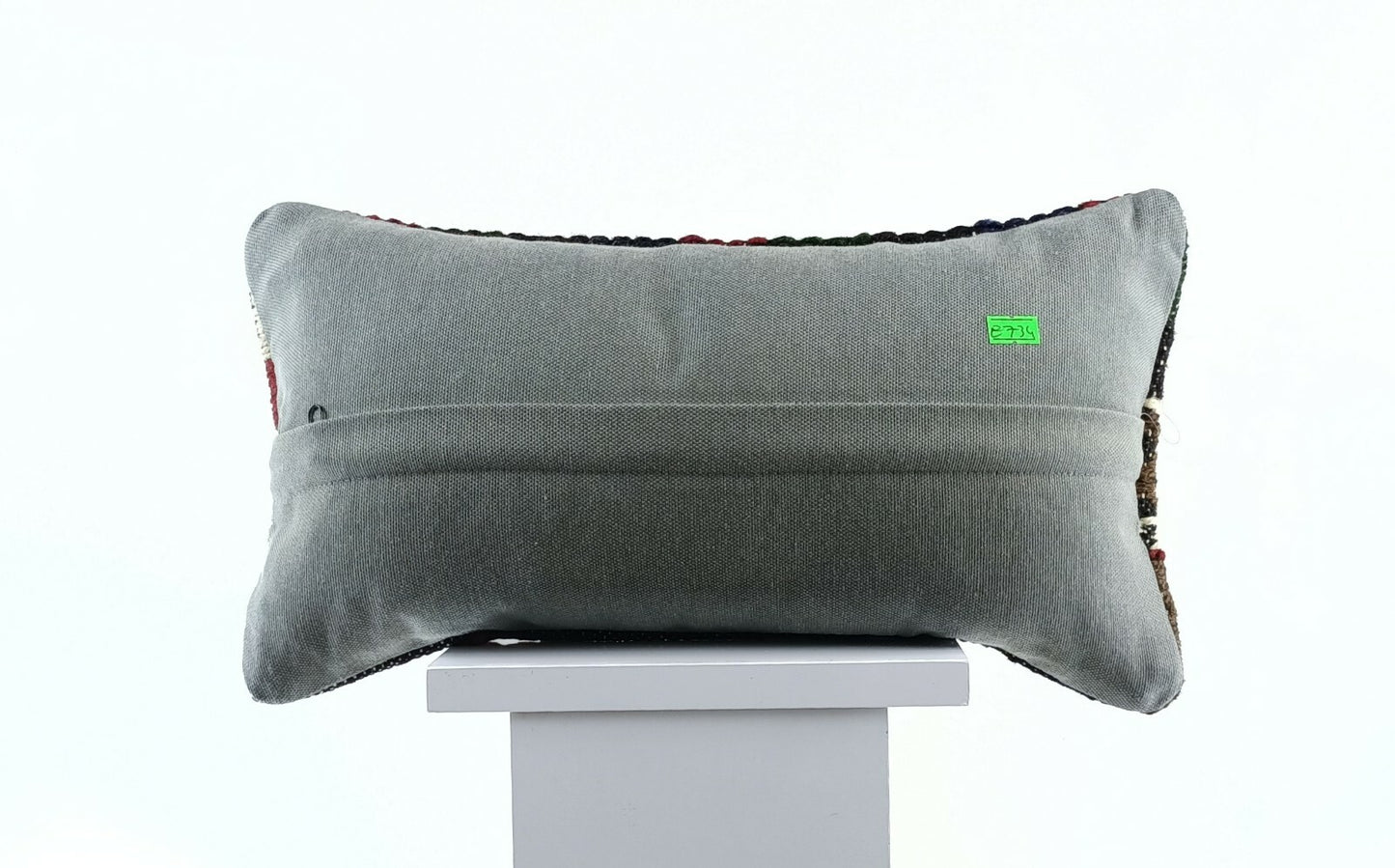 8"x16" Kilim Pillow Cover Handwoven Turkish Rug Traditional Oriental Lumbar E734