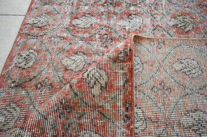 Vintage Runner 5.6x2.2 ft Oushak Runner Anatolian Rug Faded Turkish Runner R07