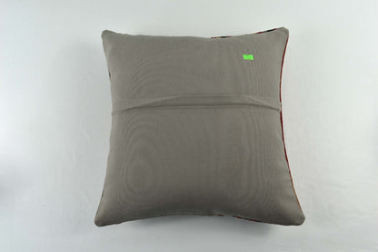18"x18" Kilim Pillow Cover  Handmade Turkish Vintage Cushion Tribal Lumbar 3397