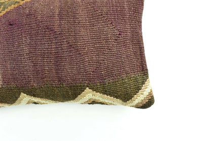 Kilim Pillow Cover 12x20 Turkish Handmade Vintage Couch Lumbar Cushion  A1816