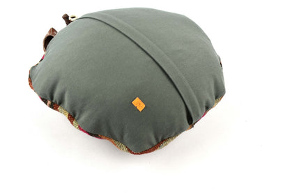 Kilim Round Pillow Cover 18" in Tribal Vintage Turkish Carpet Round Cushion 4960