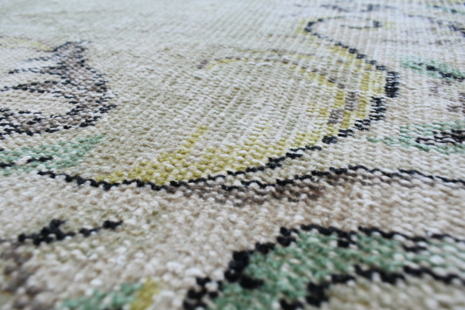 Large Turkish Rug 8.1x4.8 ft Vintage Rug Faded Oushak Rug Living Room Carpet B21