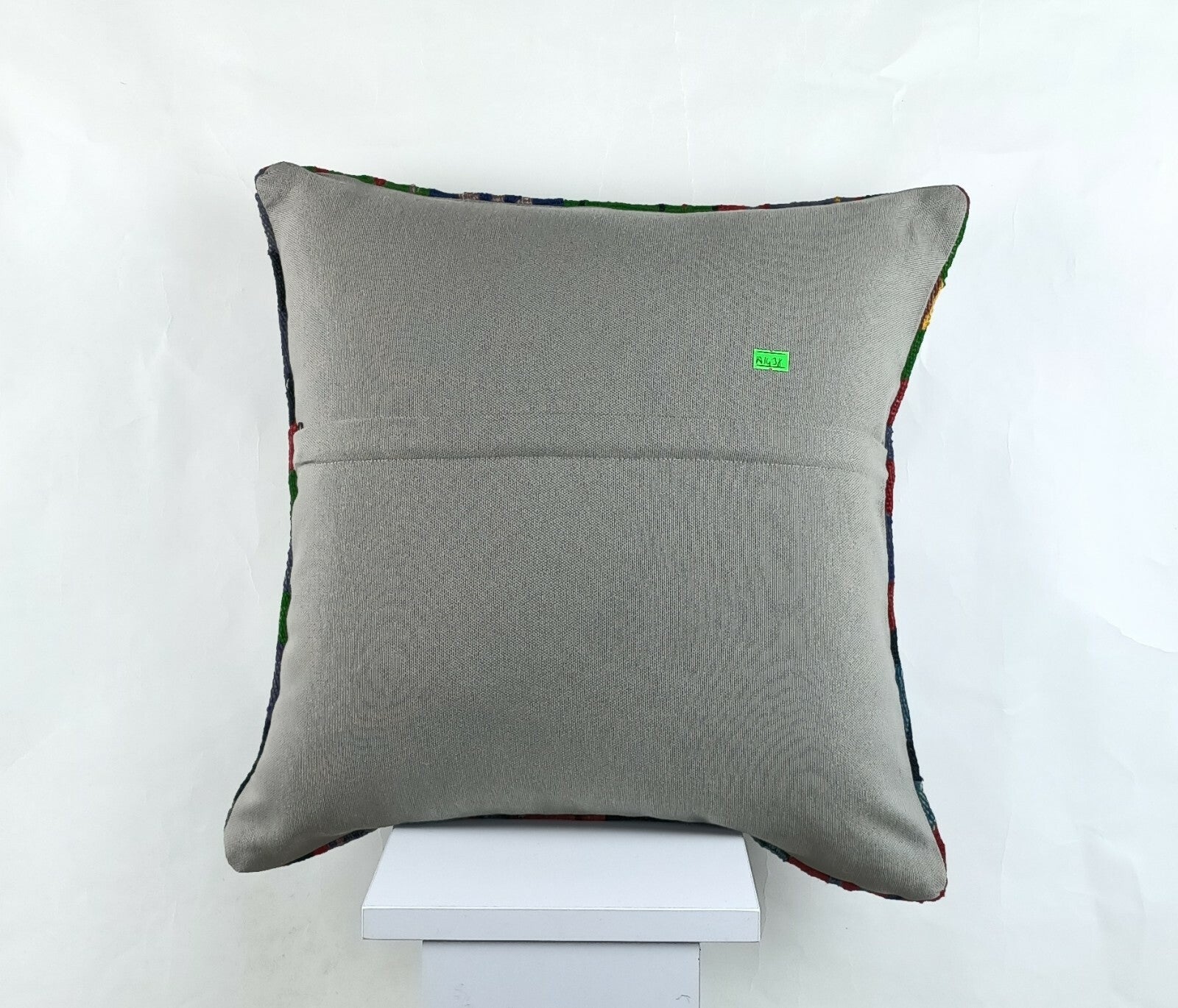 Throw Pillow Cover 18x18 Handmade Turkish Traditional Oushak Kilim Cushion A1438