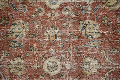 Vintage Runner 7.9x2.2 ft Oushak Runner Anatolian Rug Faded Turkish Runner R30