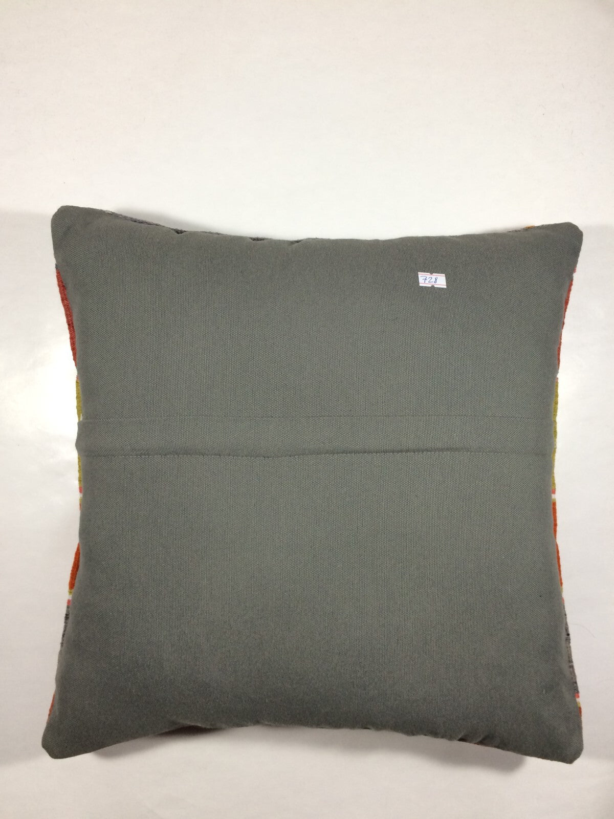 18"x18" Kilim Pillow Cover  Handmade Turkish Vintage Cushion Tribal Lumbar 728