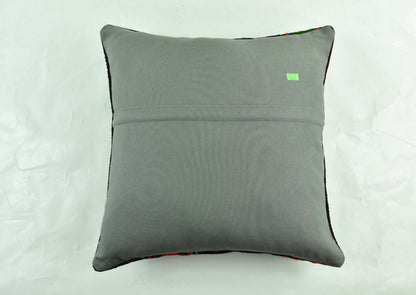 18"x18" Kilim Pillow Cover  Handmade Turkish Vintage Cushion Tribal Lumbar 3047