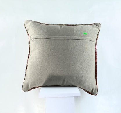 20x20 Kilim Pillow Cover Handmade Vintage Oushak Kilim Cushion Cover 2361