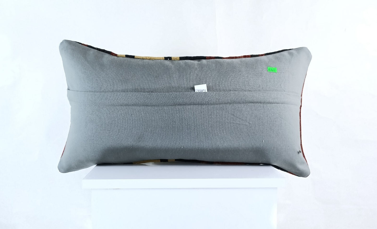 12x24 Kilim Lumbar Cushion Cover Turkish Tribal Vintage Ethnic Pillow E901