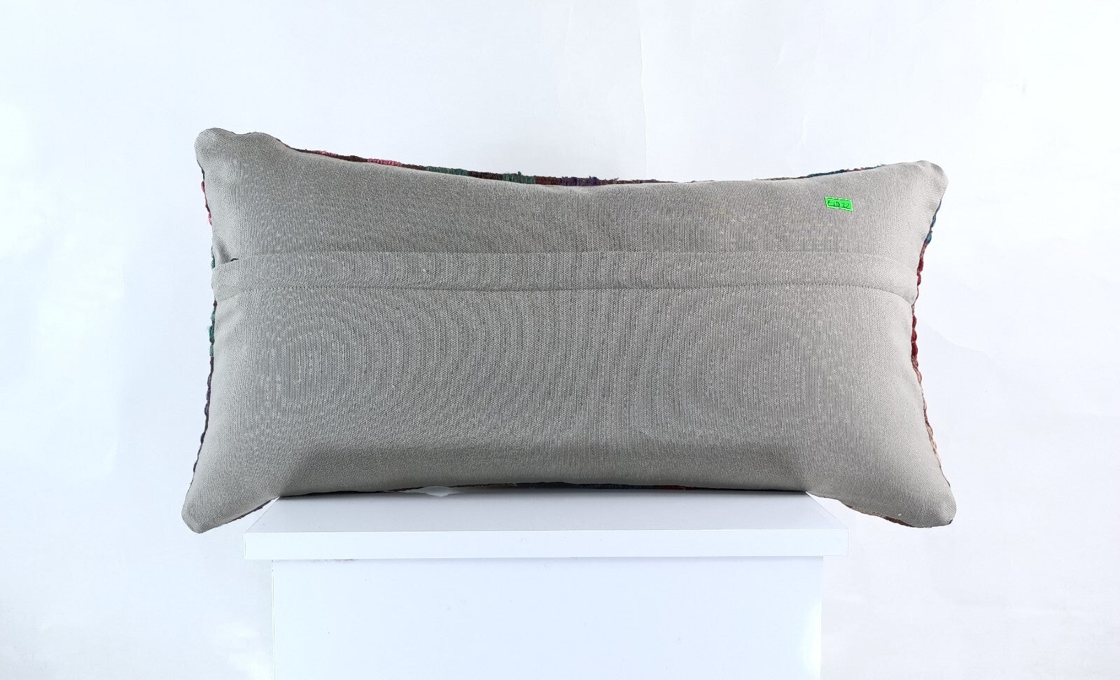 Handmade Turkish Kilim Pillow Cover 12x24 Ethnic Boho Sofa Lumbar Cushion E1022