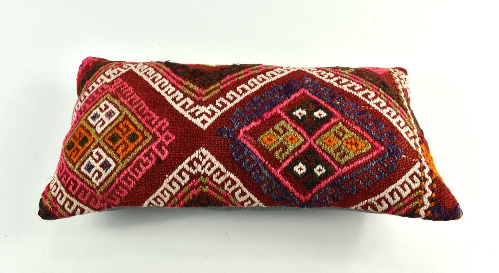 Turkish Cushion Cover 8"x16" Handmade Vintage Boho Ethnic Throw Pillow Case 3722