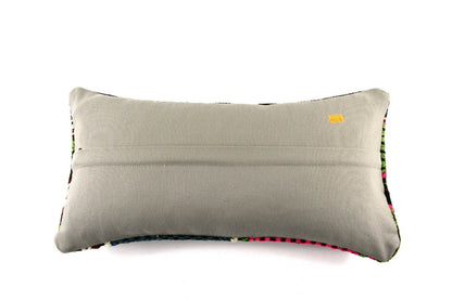 10x20 Kilim Lumbar Pillow Cover Vintage Ethnic Oushak Kilim Pillow Cover A3018