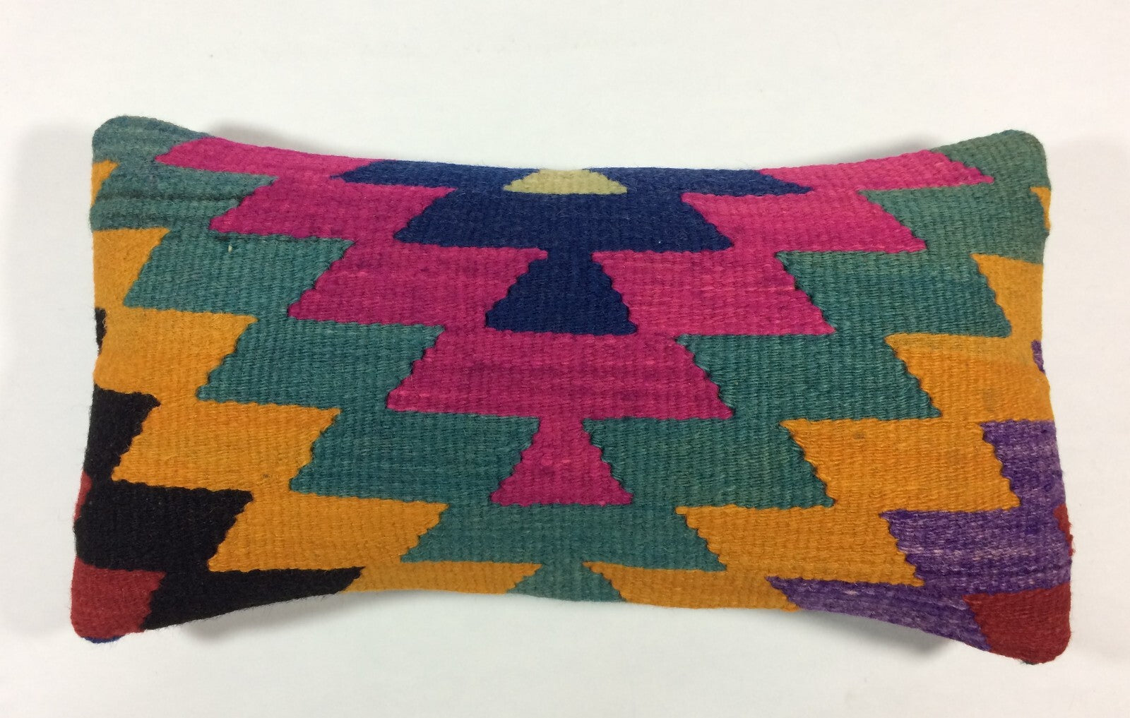 Turkish Cushion Cover 8"x16" Handmade Vintage Boho Ethnic Throw Pillow Case A75