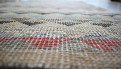 Small Turkish Runner 4.2x2 ft Vintage Runner Hallway Runner Handwoven Rug R16