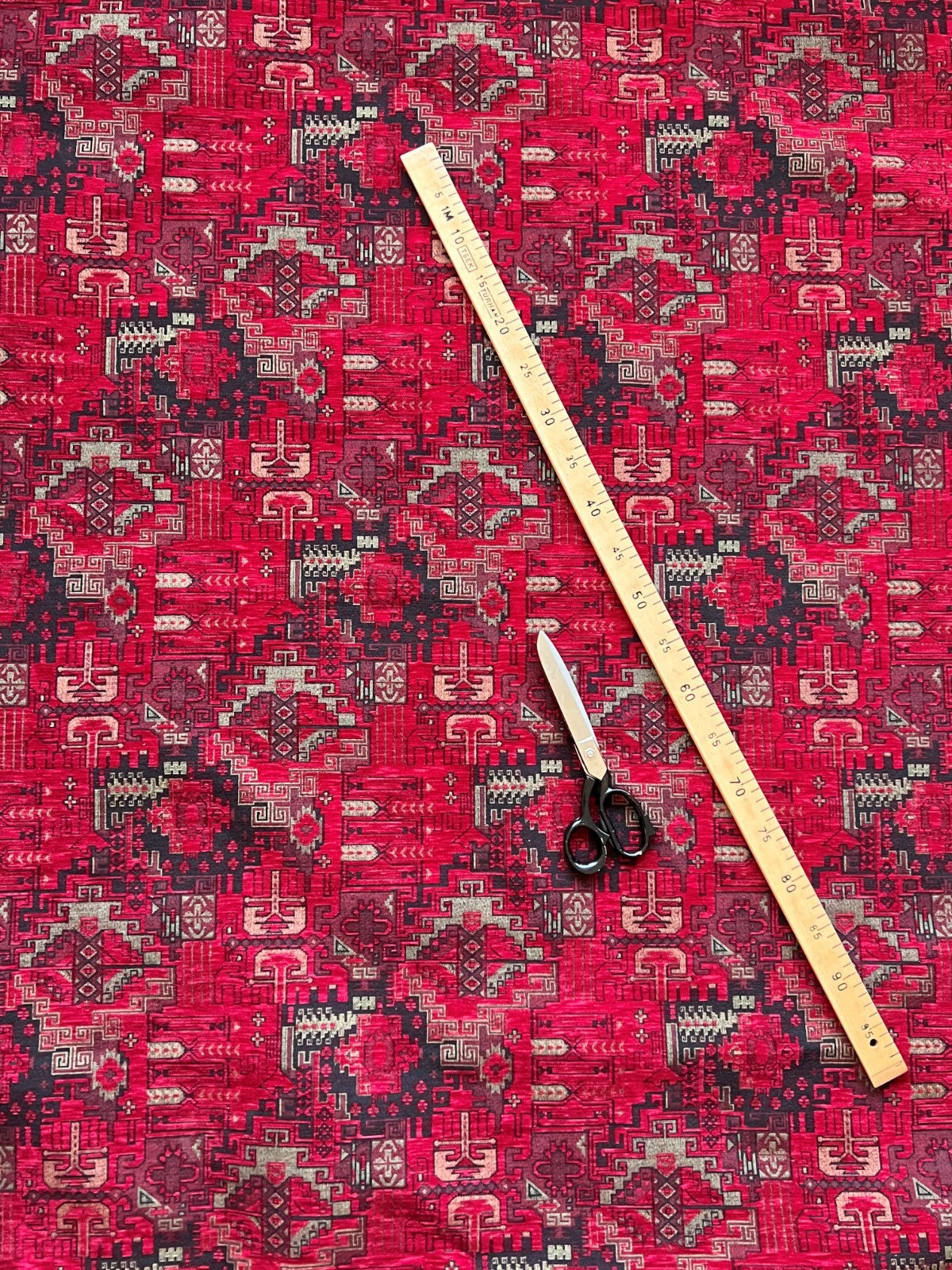 Kilim Pattern Upholstery Fabric Oriental Ethnic Design Decorative Boho Tapestry