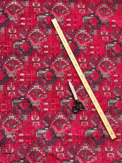 Kilim Pattern Upholstery Fabric Oriental Ethnic Design Decorative Boho Tapestry