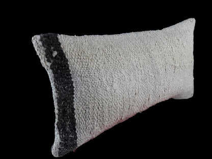 10x20 Kilim Lumbar Pillow Cover Vintage Ethnic Oushak Kilim Pillow Cover E1141