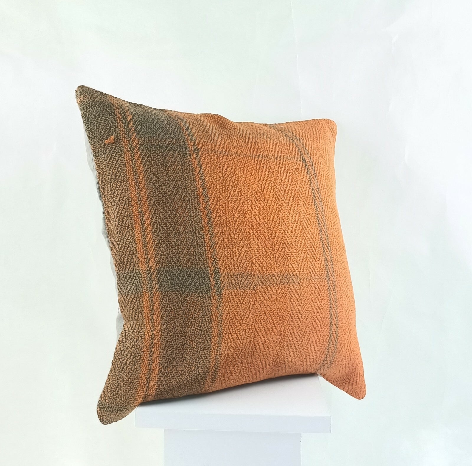 Kilim Pillow Cover 16x16 Oriental Traditional Handmade Boho Lumbar Cushion  A872