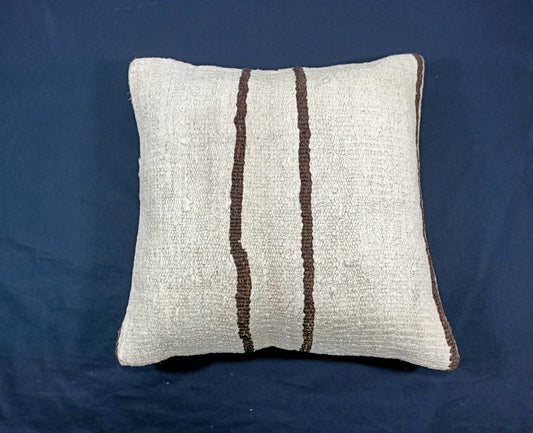 Kilim Pillow Cover 18x18 Rug Pillow Decorative Cushion Vintage Pillow  E112