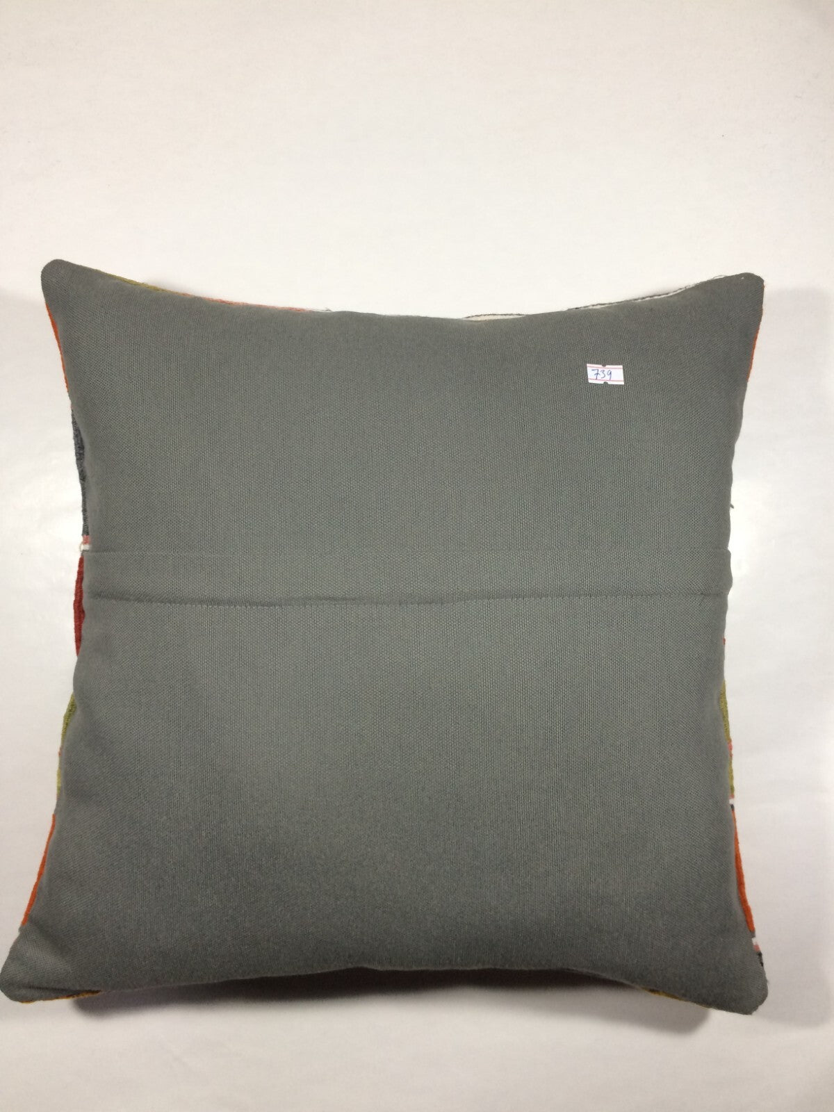 18"x18" Kilim Pillow Cover  Handmade Turkish Vintage Cushion Tribal Lumbar 739