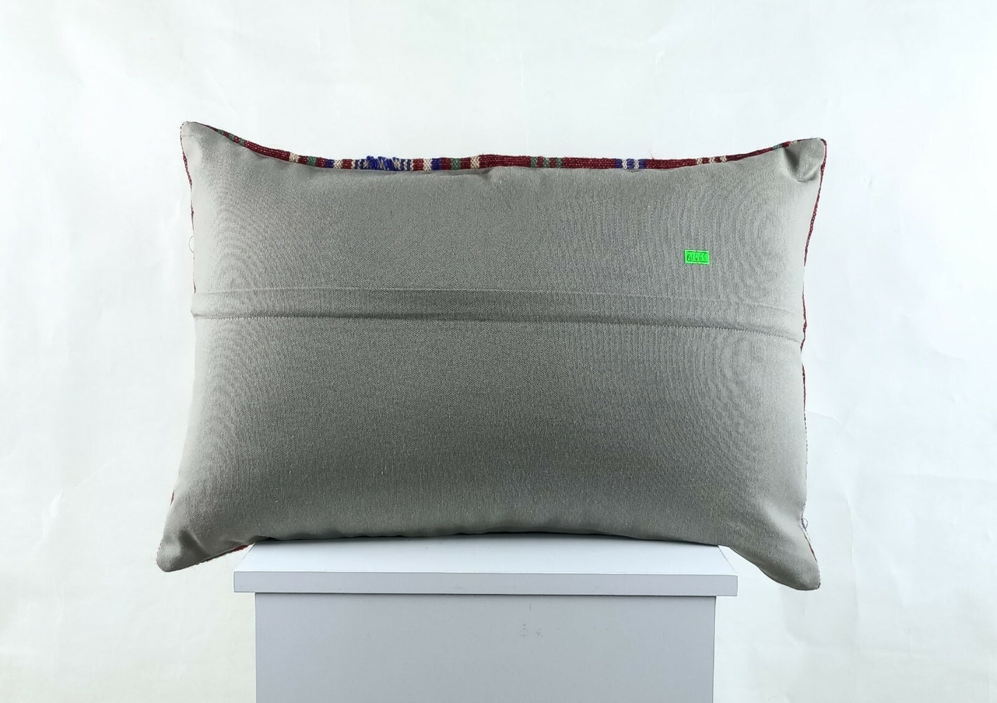 Kilim Pillow Cover 16x24 in Traditional Handmade Anatolian Lumbar Cushion A1465