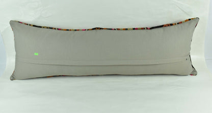 Extra Large Kilim Pillow Cover 16x48 Handmade Ethnic Boho Oriental Lumbar 3240