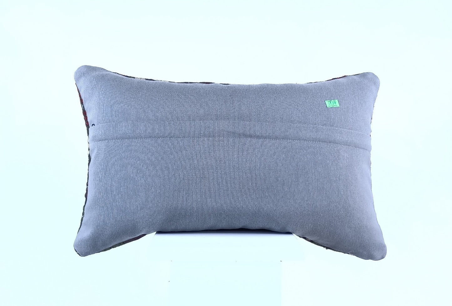 Kilim Pillow Cover 12x20 Handmade Turkish Rug Boho Ethnic Lumbar Cushion 1909